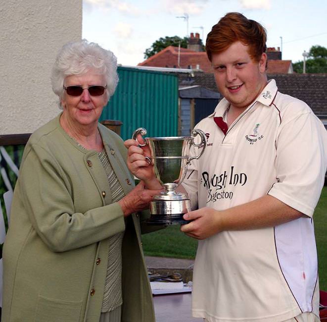 Young Cresselly all-rounder Harry Thomas is recognised at awards evening