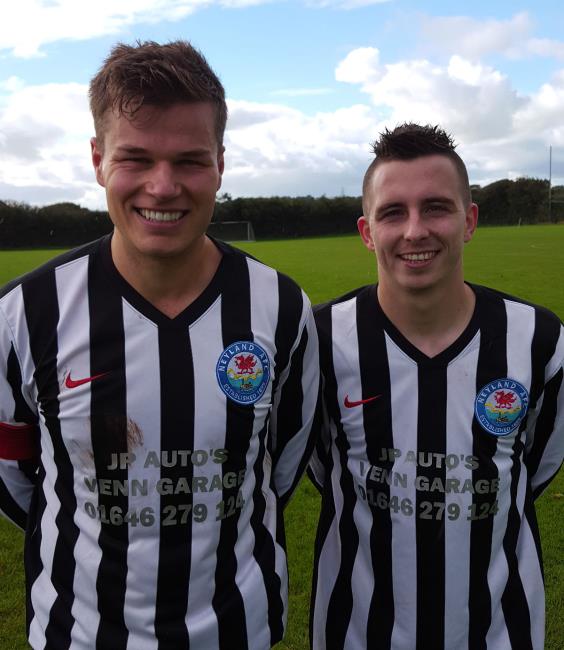 Henry Durrant and hat-trick hero Justin Harding scored for Neyland