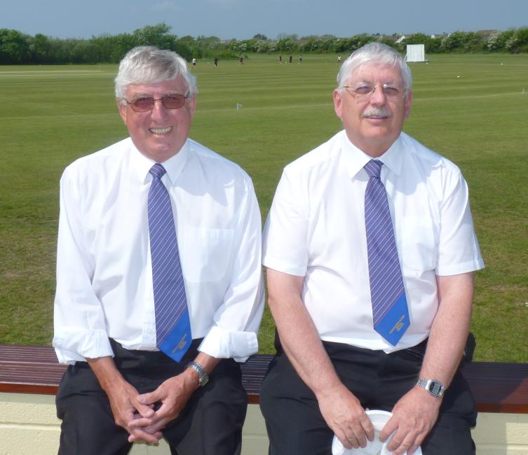 Hilliard (Left) with his old friend Trefor Evans