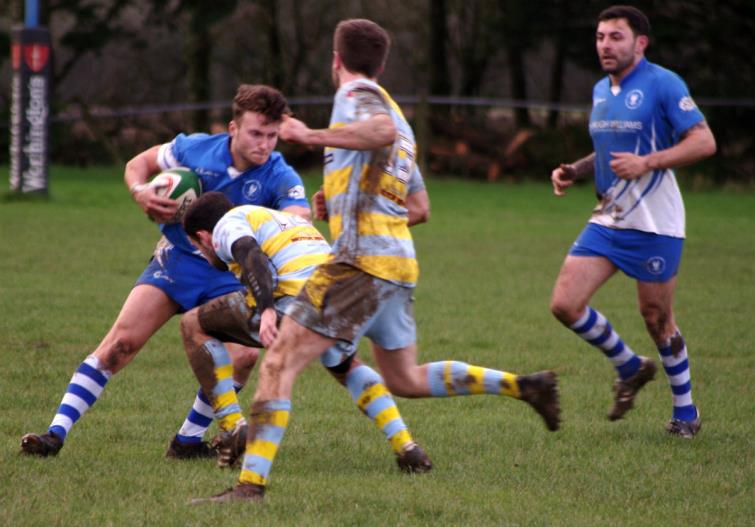 Josh Artherton breaks for Haverfordwest