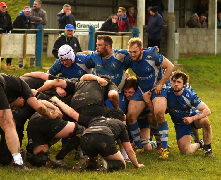 Scrum time between Haverfordwest v Neyland