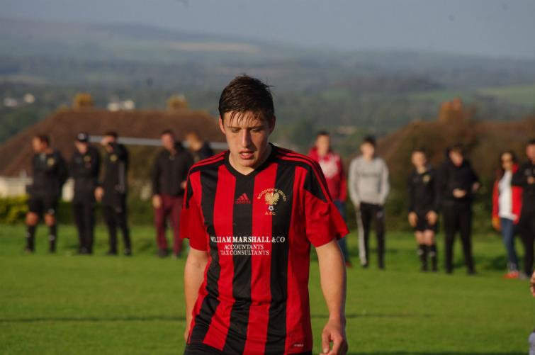 ​Jordan Griffiths scored twice for Goodwick United