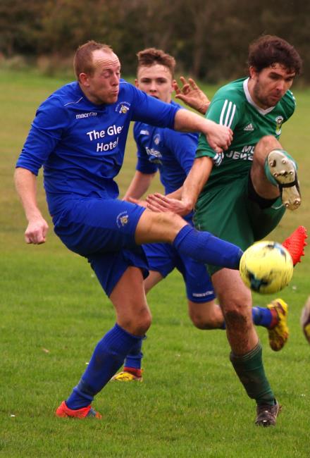  Adam Hawkins and Medi George compete strongly 