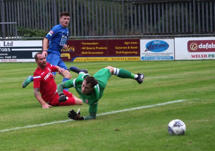 Danny Williams opens the scoring for Haverfordwest County