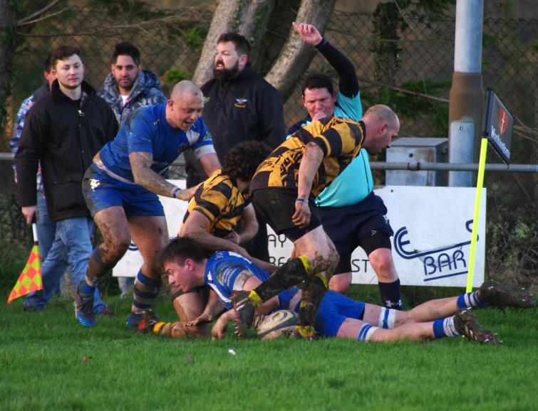 and the young No 8 scores his second try of the match