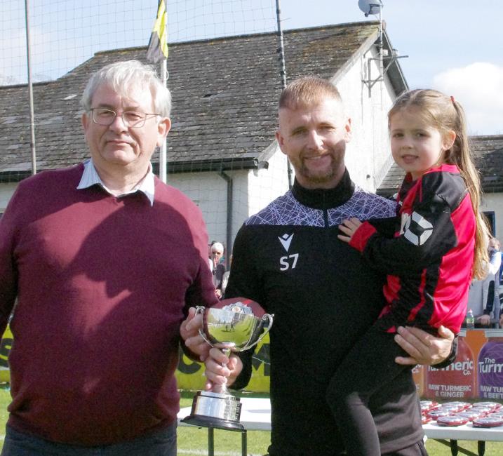 Winning cup final manager Chris O Sullivan 