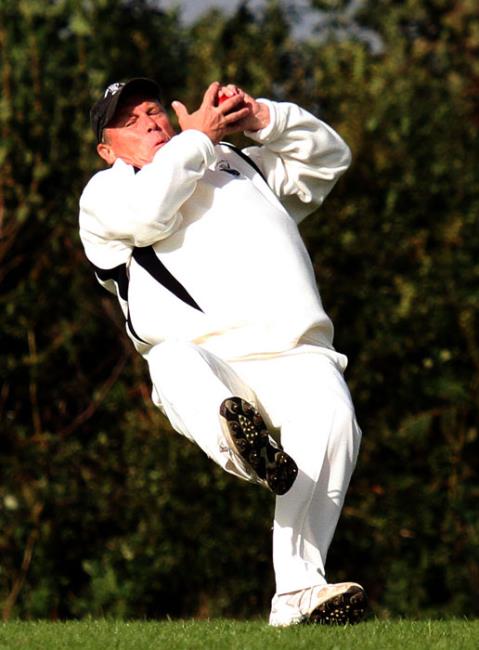 Lyn Rees takes a terrific catch