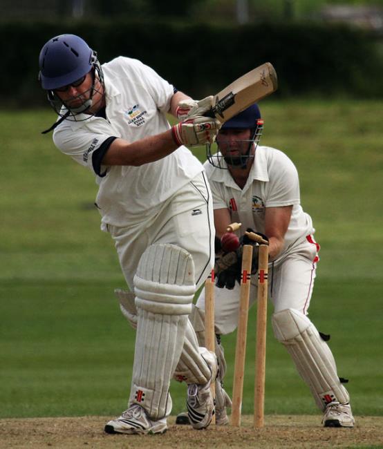 Stackpoles Owen Cox is bowled by Kilgettys Kurtis Marsh 