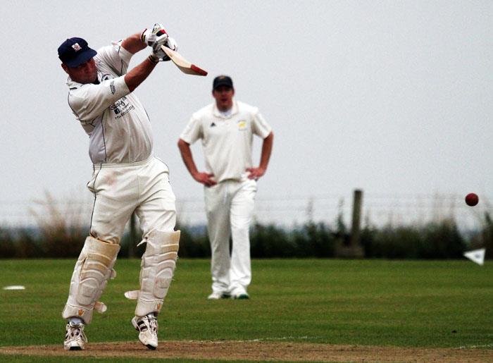 Simon Holliday strokes a boundary