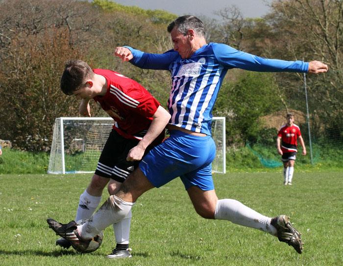 Action between Narberth v Clarbeston Road at Jesse Road.