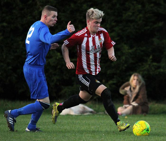 Saundersfoot Sports in action against Bridge 2nds. Picture by Susan McKehon