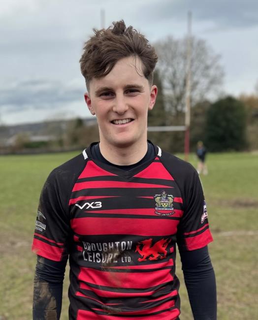 Iori Badham - three tries on debut for Tenby United