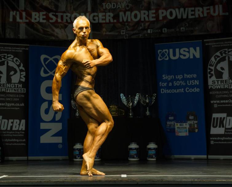 Ian Stevenson posing on stage