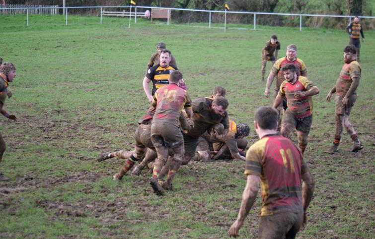 Ieuan Power on a burst for Llangwm