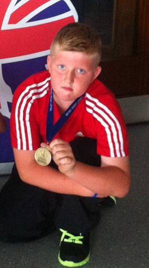Ieuan is a British champion – at only nine years of age!