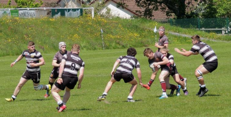 Ifan Phillips surrounded