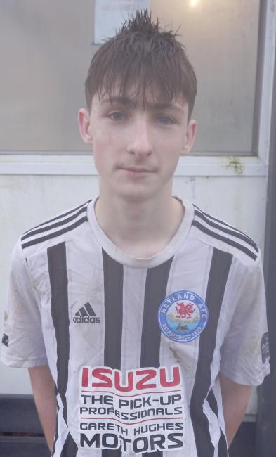 Joe Gale - equalised for Neyland at Fishguard Sports. Picture Martin Jones