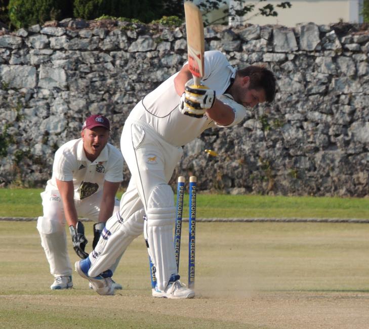 Joe Kidney - bowled!