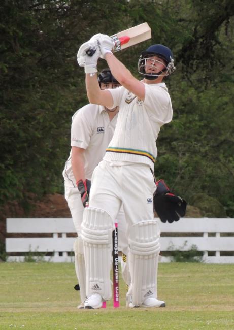 Joe Kiff - third century this season for Llangwm