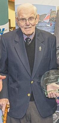 John Laugharne with his Unsung Hero Award