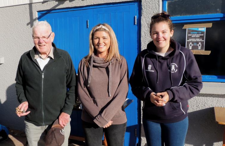 John Laugharne, Charlene Quigley and Natalie Thomas