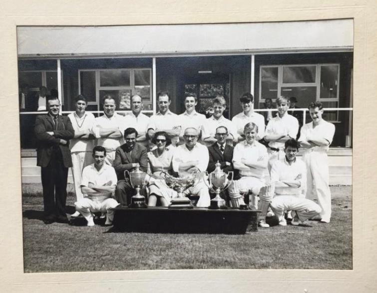 John as a young man in a Cresselly team that won the Triple