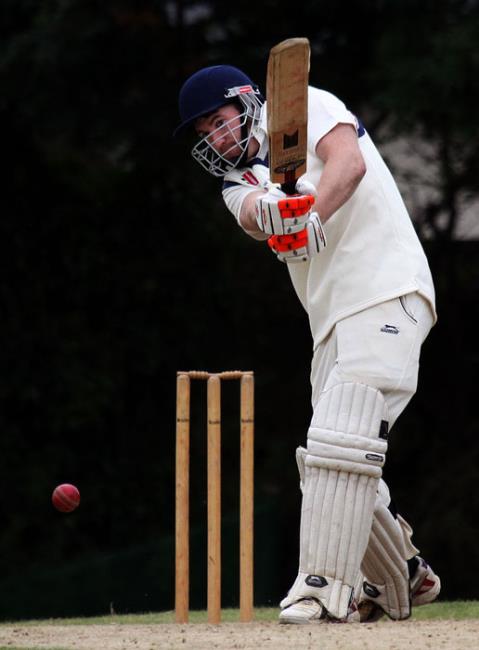 Jon Thomas smashes a four