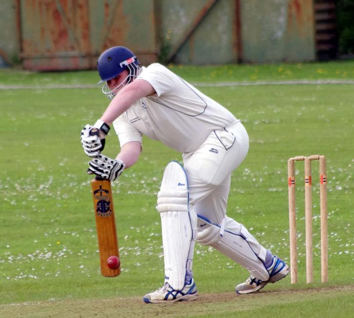 Jonathan Clout in batting for Hook against Carew 2nds