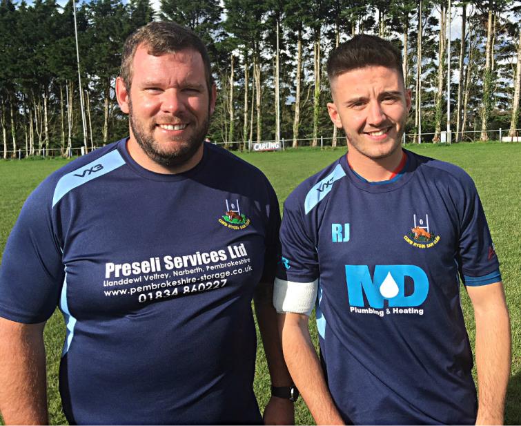 Jonathan Ealy and Rhodri Jones - St Clears player coaches