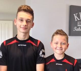 Joseph and George are following in dad’s squash-playing footsteps