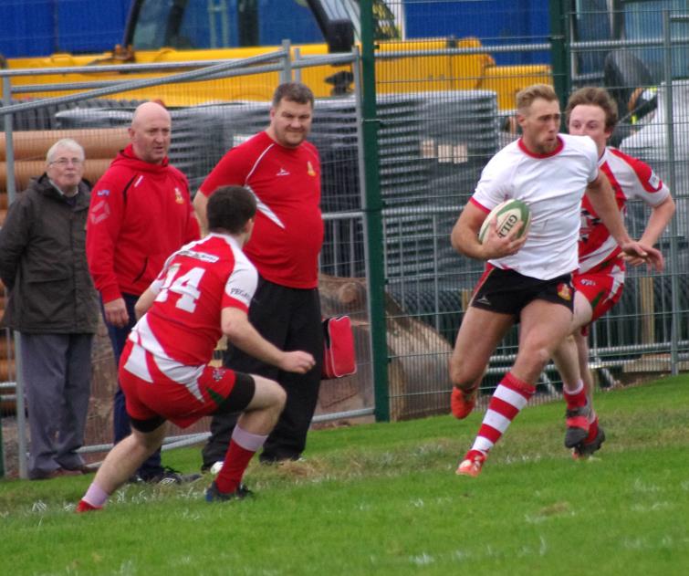 ​Josh Thomas moved from winger to centre and powered over for a try