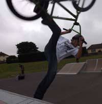 Josh is brilliant on his BMX bike