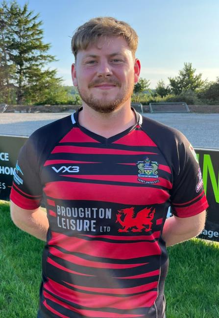 Jack Brown - No 8 crossed for two tries for Tenby United.