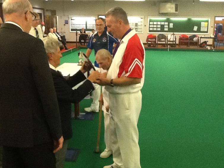 Jack receives his trophy