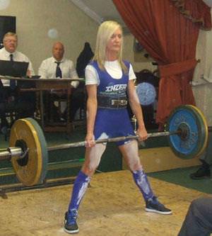 Jacqueline’s just amazing at power lifting