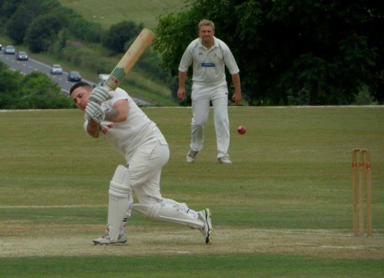 Jake Griffiths - big hitting century for Pembroke Dock