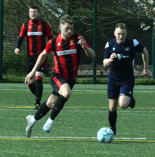Jake Smith leads a quick counter attack for Goodwick