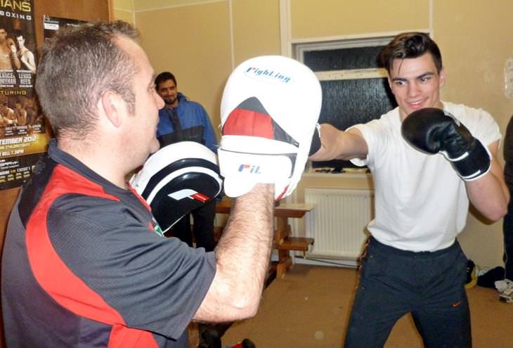 James is doing well at Merlins Bridge Amateur Boxing Club
