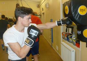 James is doing well at Merlins Bridge Amateur Boxing Club