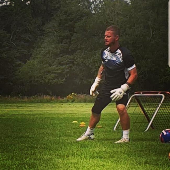 Goalkeeping drill for James Devonald