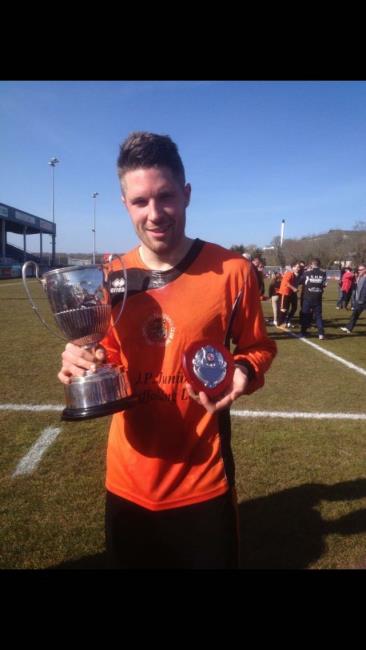 James Skudder with silverware