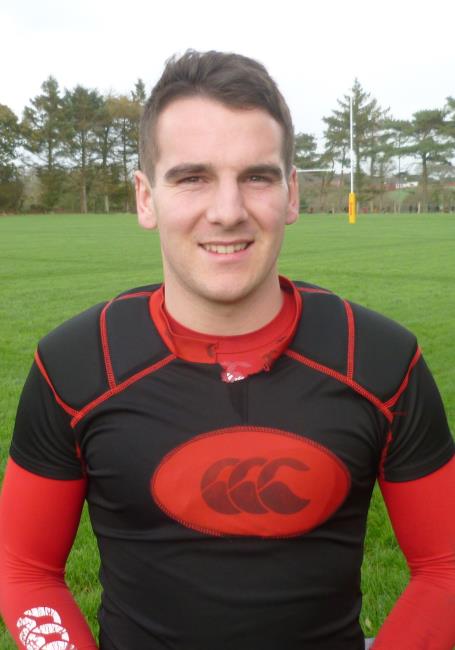 James Skeels playing at Pembroke RFC