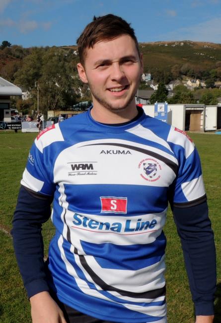 James Reynolds - vital opening try for Fishguard winger