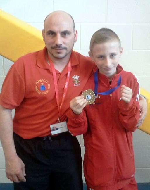 James catches the eye in junior boxing
