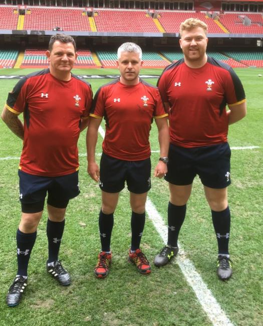 Jason Summers, left, at Principality Stadium
