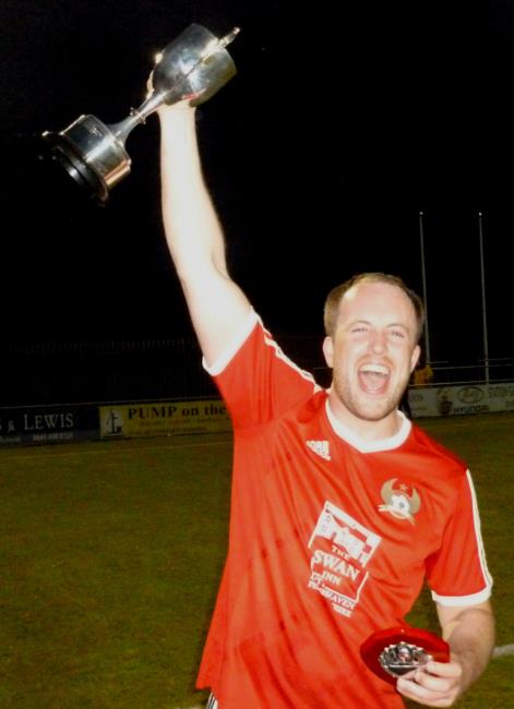 Broad Haven skipper raises the cup