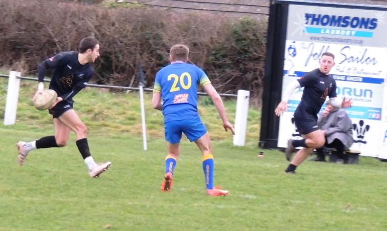 Ollie Rothero and Jake Griffiths combine for Neyland