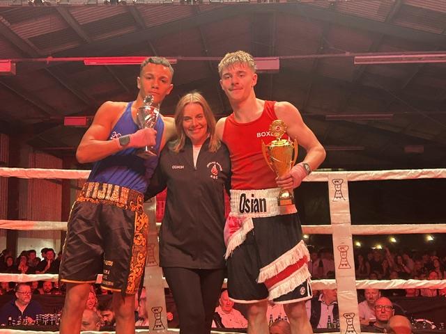 Osian Warden gained a split decision victory