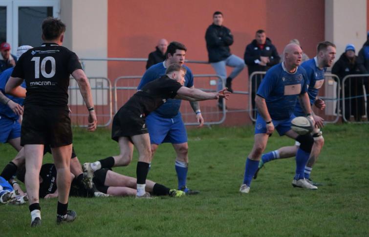 Owen Hamer involved - as he was all afternoon. Picture William John