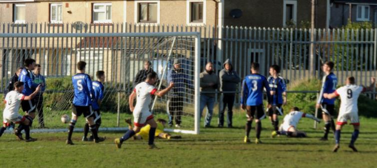 Lamphey score their first goal